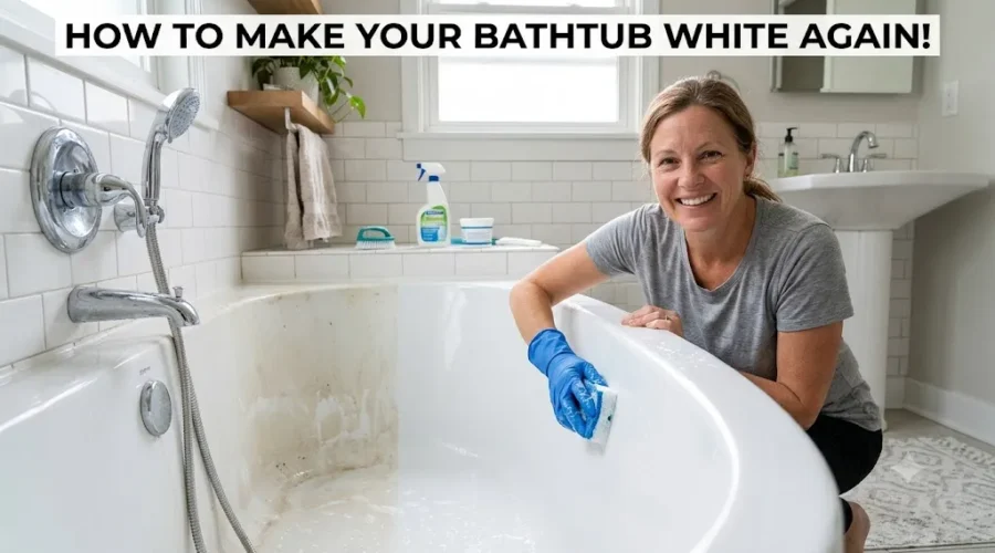 How to Make a Bathtub White Again: Easy Cleaning Tips